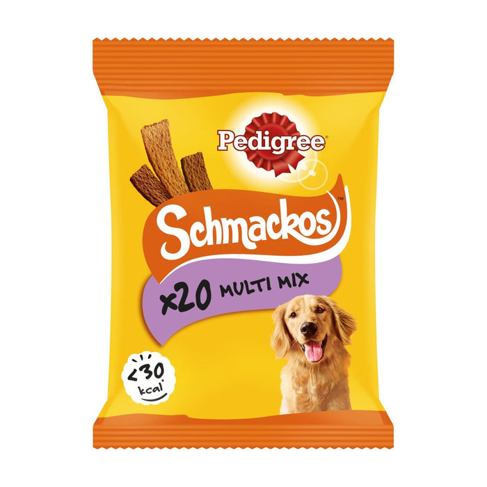 Pedigree Schmackos Dog Treats Meat Variety 20 x 8g