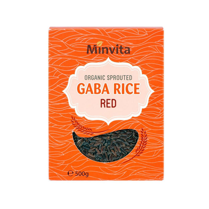 Minvita Organic Brouted Red GABA Rice 500G