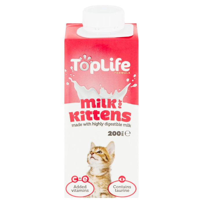 TopLife Lactose Reduced Cows Milk for Kittens 200ml