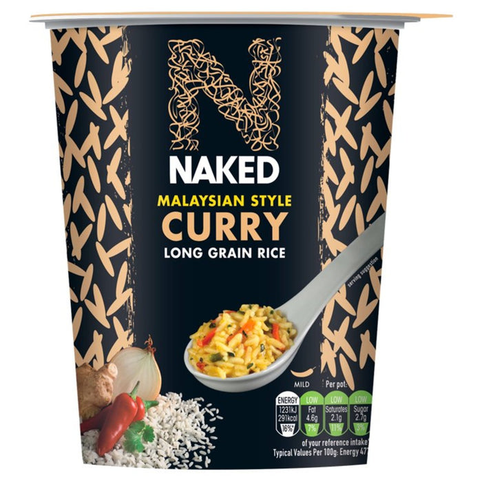 Arroz desnudo curry malasia 78g