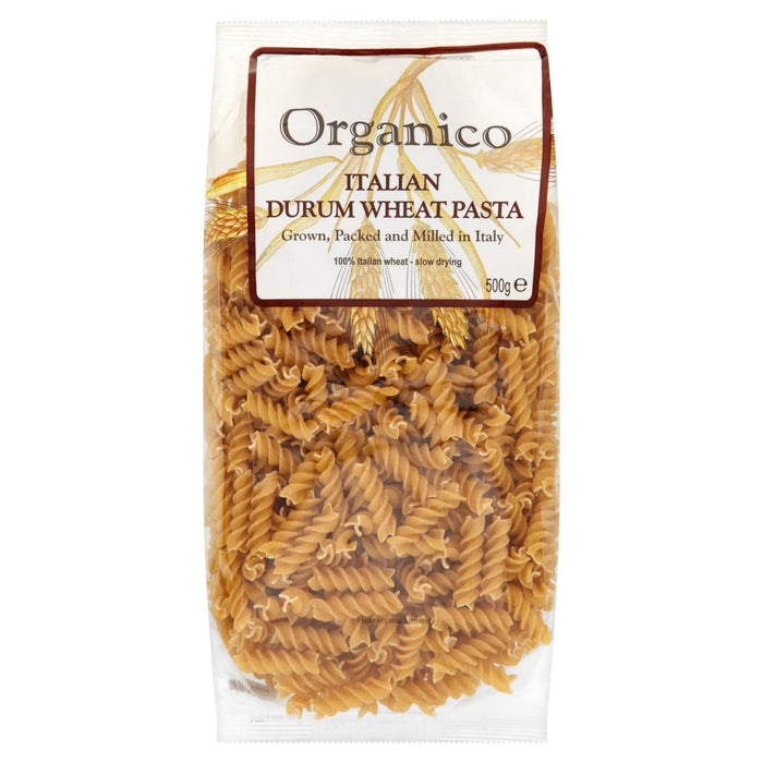 Organico Organic Wholewheat Fusilli 500g
