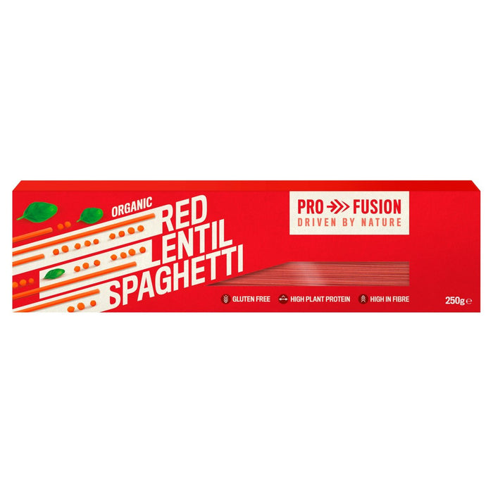 Profusión de lentejas rojos orgánicos Spaghetti 250g