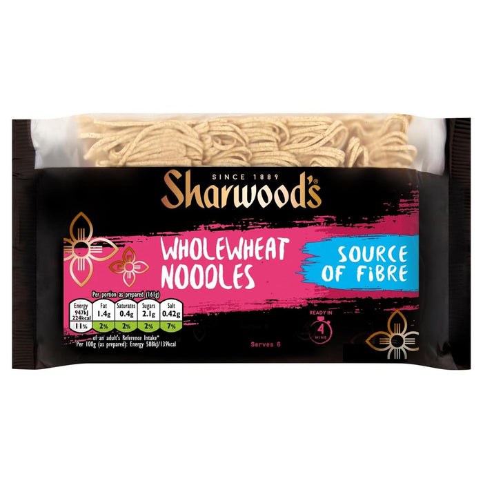 Sharwoods Wholewheat Noodles 340g