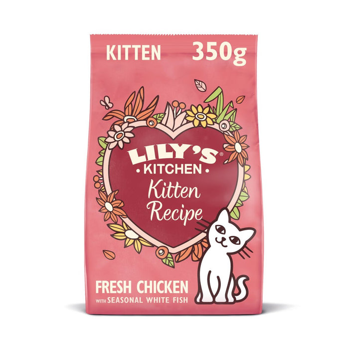 Lily's Kitchen Kitten Chicken & White Fish Aliments secs complets 350G