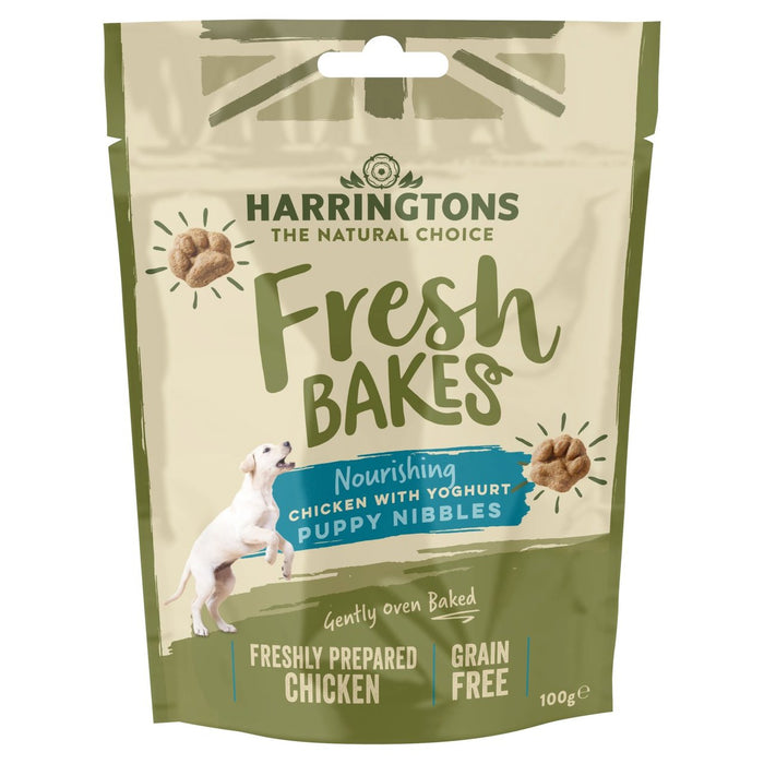 Harringtons Fresh Bakes Puppy Nibbles Chicken & Yogurt 100g