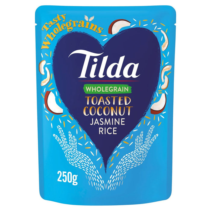 Tilda Microwave Toasted Coconut Wholegrain Jasmine Rice 250g