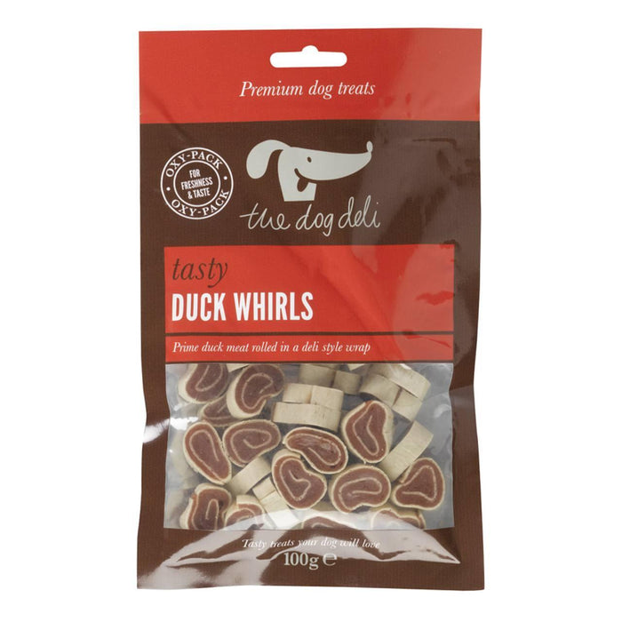 Petface The Dog Deli Duck Whirls Dog Treats 100g