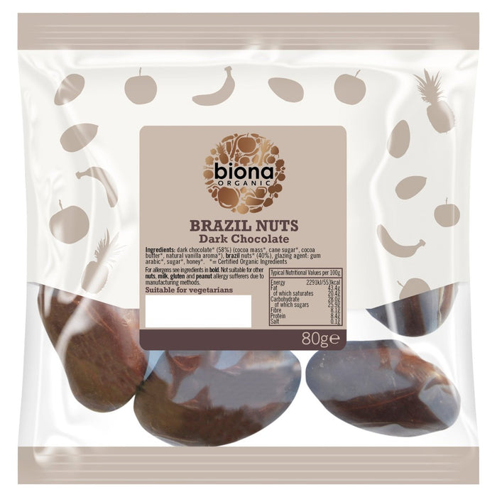 Biona Organic Brazil Nuts Chocolate noir 80g