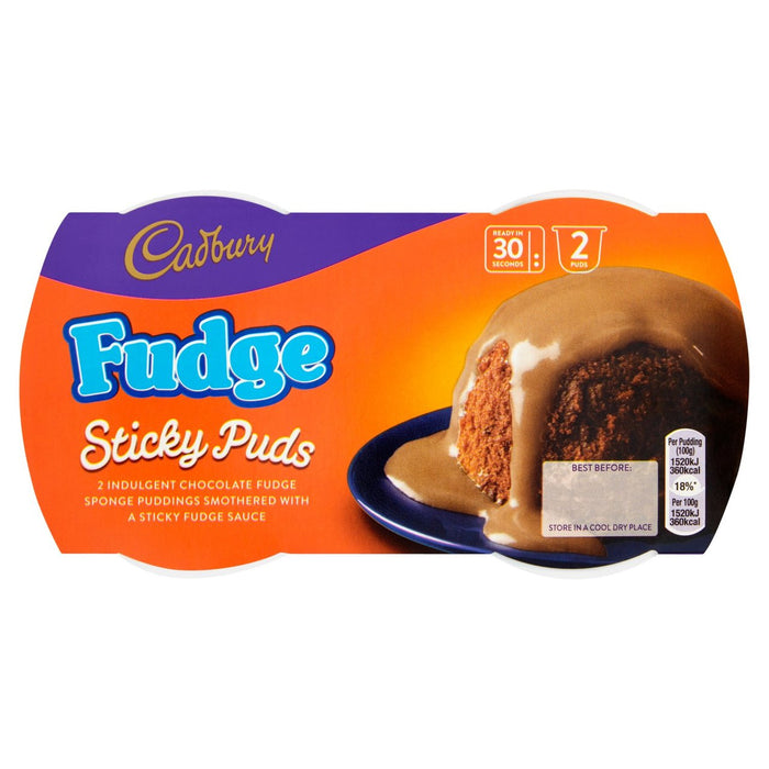 Cadbury Sticky Puds Fudge 2 per pack