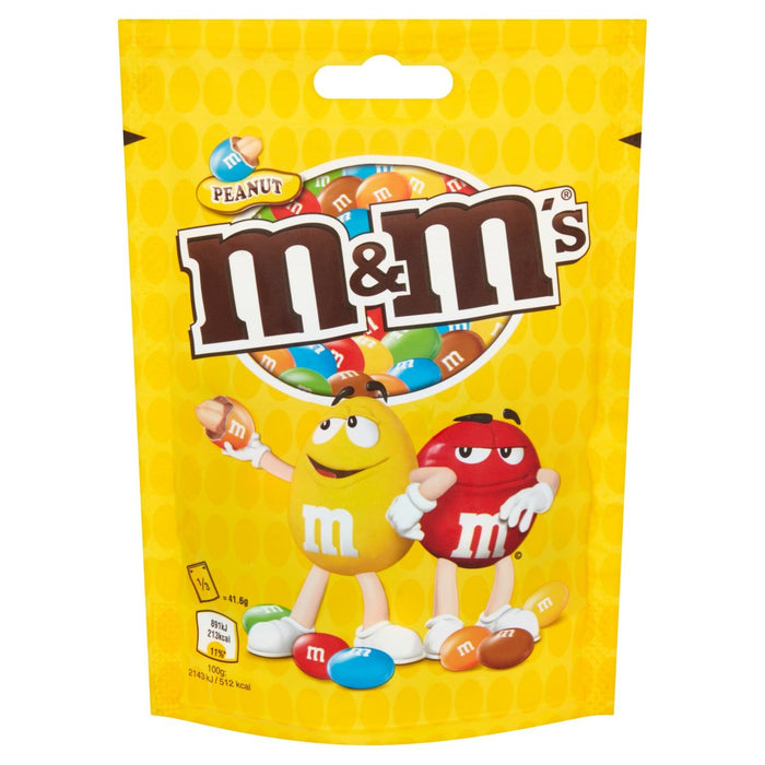 M&M's Peanut Chocolate Pouch Bag 125g