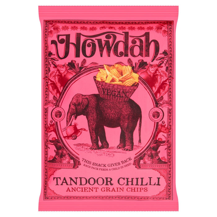 Howdah Chips de grains antiques Tandoor Chili 130g