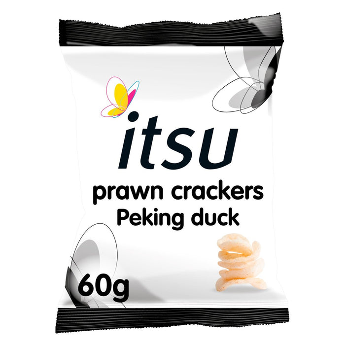 Itsu Peking Duck Garnelen Cracker teilen sich Tasche 60g
