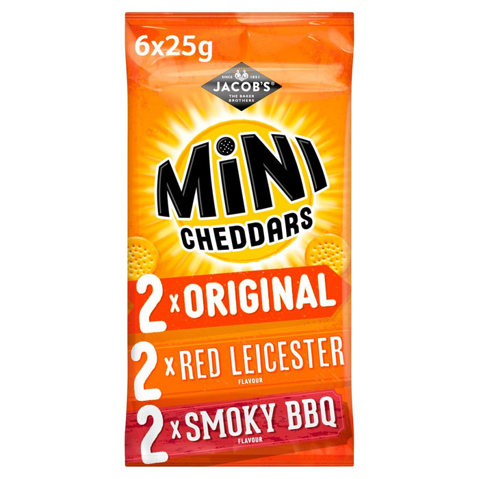 Jacob's Mini Cheddars Variety Multipack 6 por paquete