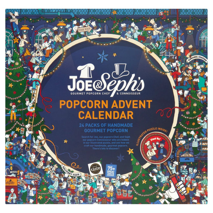 Le calendrier de l'Avent de Joe & Seph's Gourmet Popcorn 2022 175G