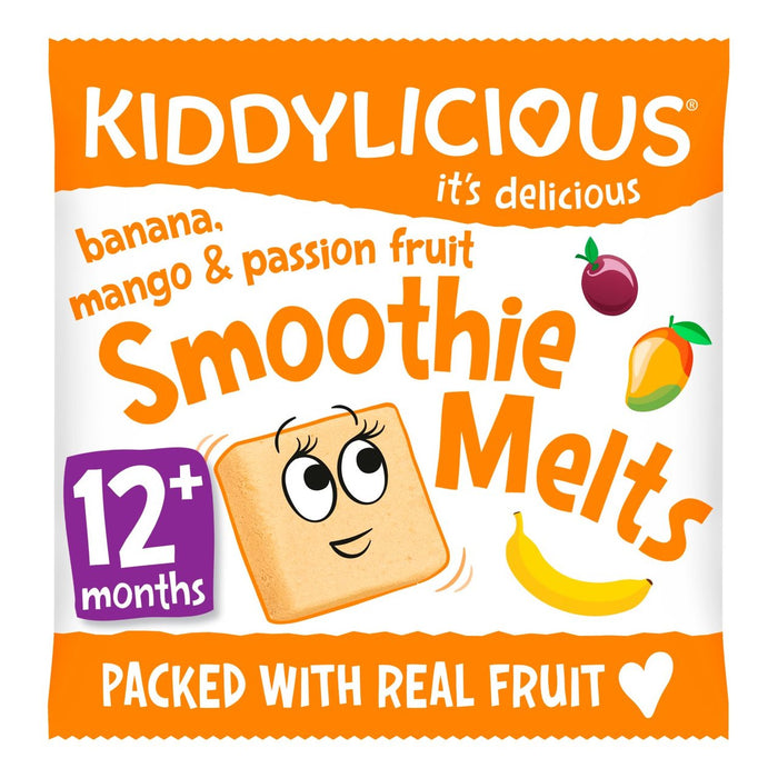 Kiddylicious Banana mango & Passionsfrucht Smoothie schmilzt 12 Monate+ 6g
