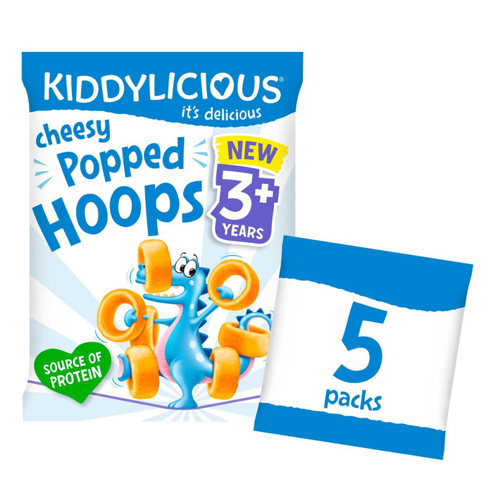 Kiddylicious käsige Käse -Hoops 3 Jahre+ Multipack 5 x 10g