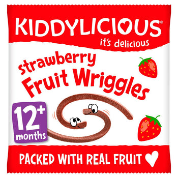 KIDDYLICIOUS VEGGIE STRAWBERRIES BABY SNACK 9 MONTHS+ MULTIPACK 12G