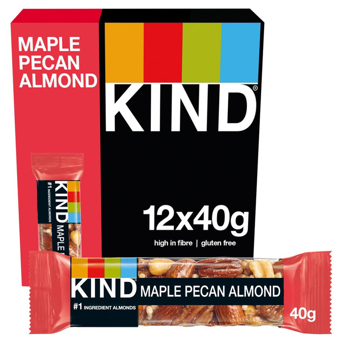 Kind Maple Pecan & Almond Snack Bar 12 x 40g