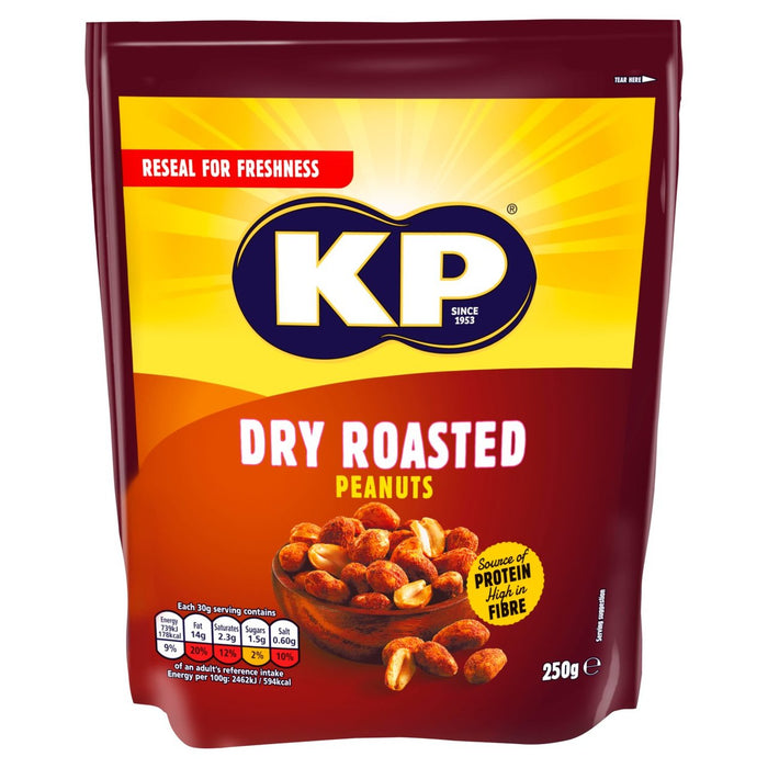 KP Peanuts asados ​​secos 250g