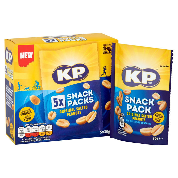 Panuts salado de KP Multipack 5 paquete 5 x 30g