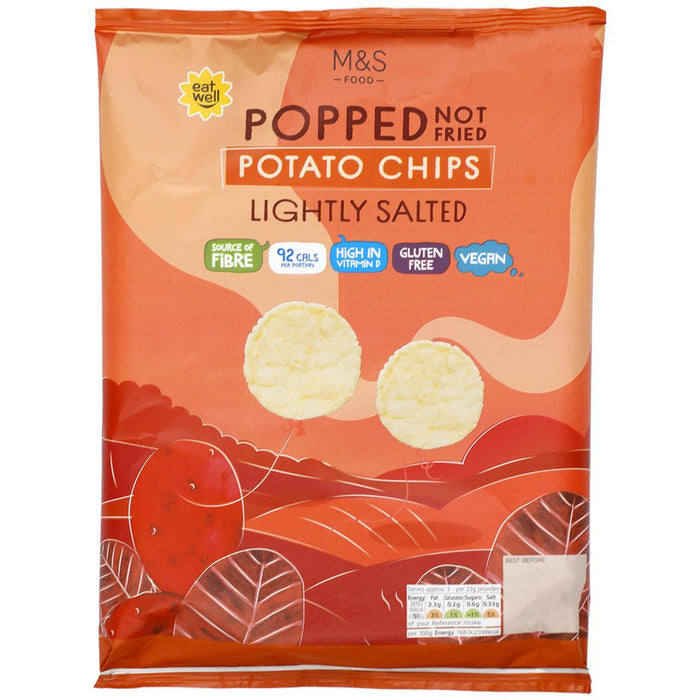 M&S Lightly Salted Popped Potato Chips 80g