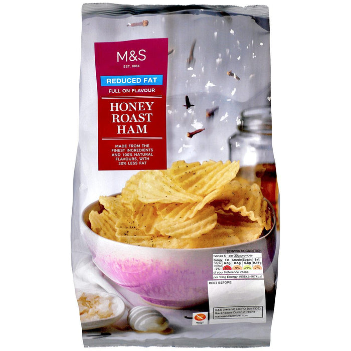 M&S Reduced Fat Honey Roast Ham Crisps 150g