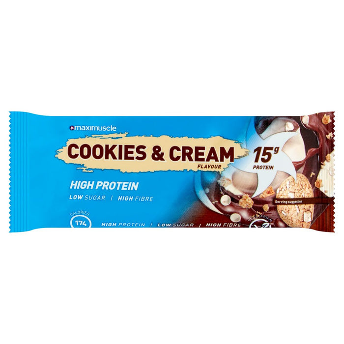 Maximuscle Cookies & Cream Protein Bar 45g