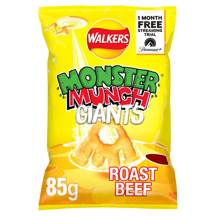 Monster Munch Giants Roas Beef Beef Snacks 85G