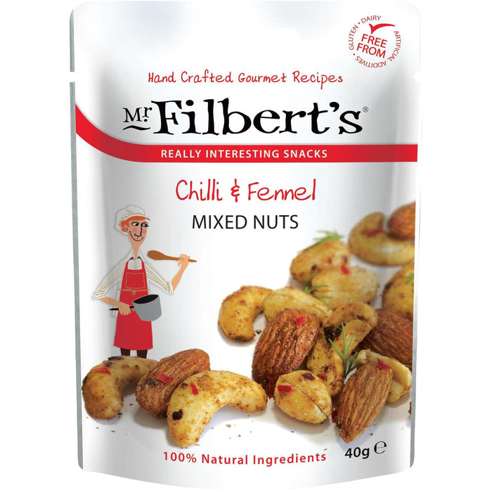 Mr Filberts Chilli & Fennel Nuts 40G