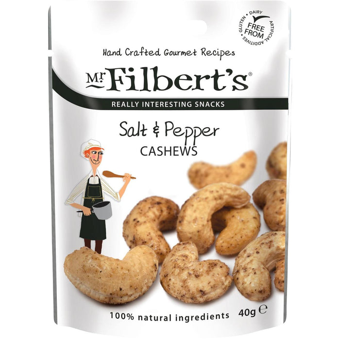 Mr Filberts Salz & Pepper Cashews 40G