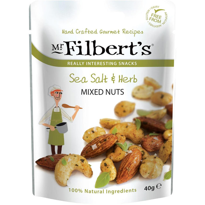 Mr Filberts SEL SEAT ET HERB NUTS MILDS AMANDS ENMANDES ET NOIS DE CES CASSIONS 40G