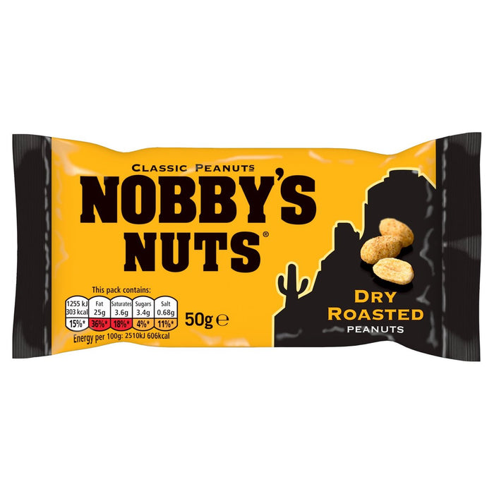 Nobby's Nuts Classic Dry Toasted Peanuts 50G