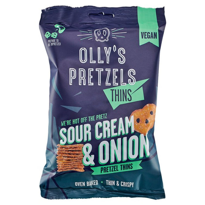 Olly's Pretzel Thins Sour Cream & Ceber 140G