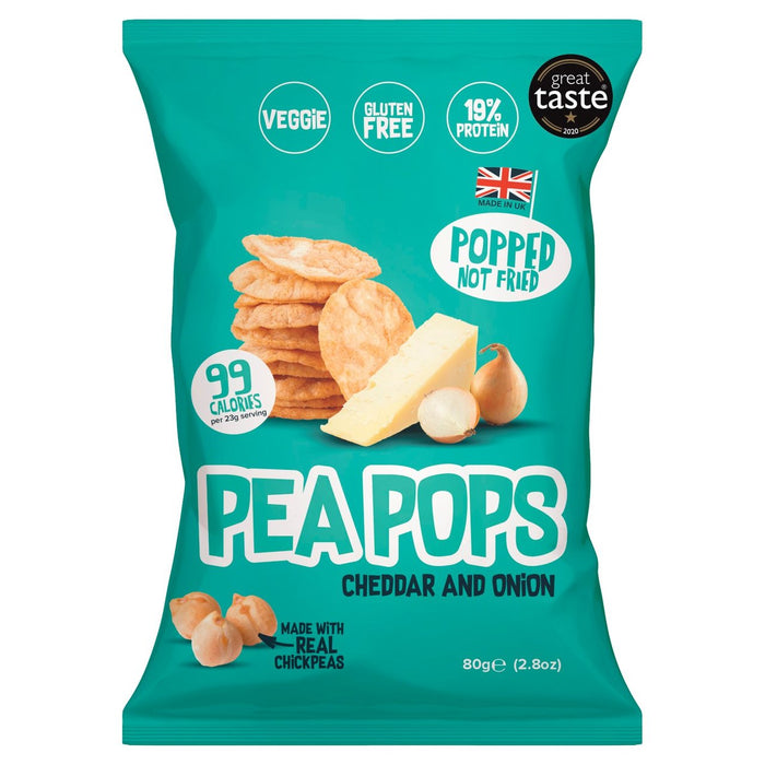 Pea Pops Cheddar y Onion 80g