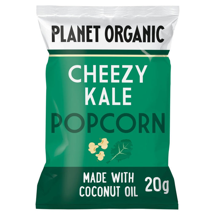 Planet Organic Cheezy Kale Popcorn 20g