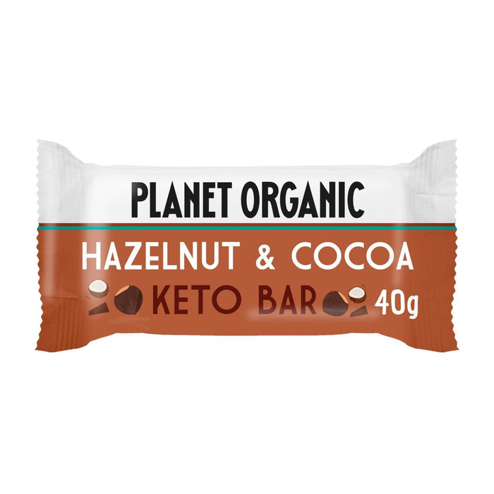 Planet Organic Hazelnut & Cocoa Keto Bar 40G