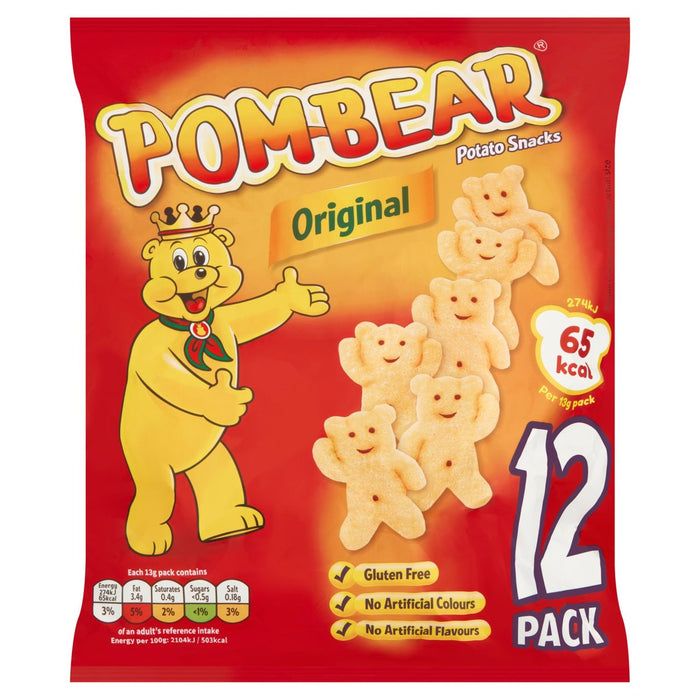 POM-Bear Crisps multiplicado original 12 por paquete