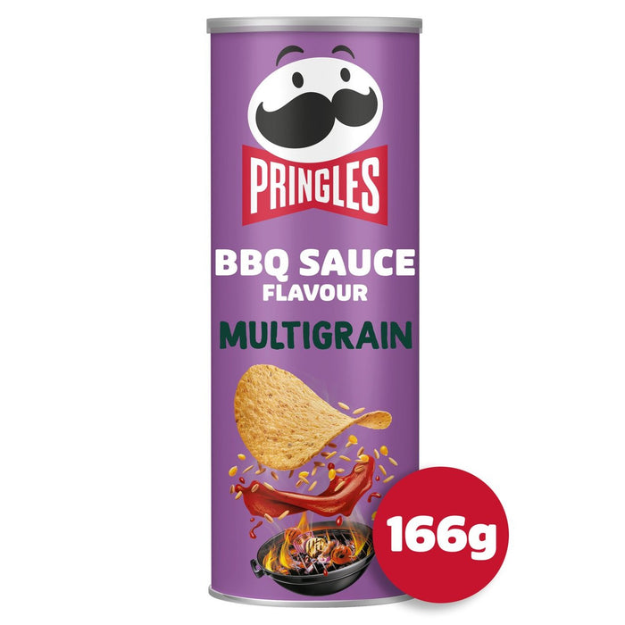 Pringles multigrain menos sal salsa salsa de salsa para compartir patatas fritas 166g