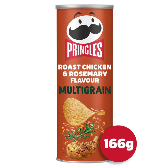 Pringles Multigrain weniger Salzbraten und Rosmarin -Geschmackskrispen 166G