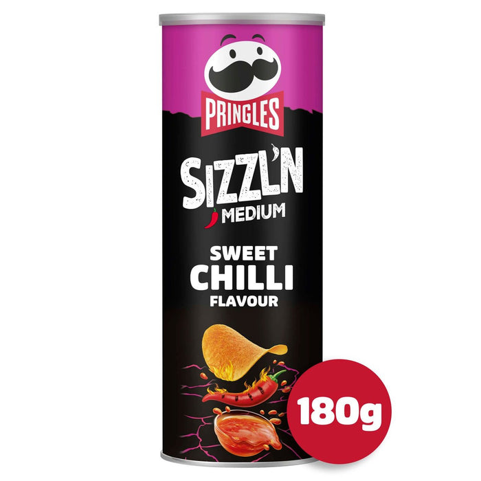 Pringles Sizzl'n Hot Sweet Chilli Crisps 180G