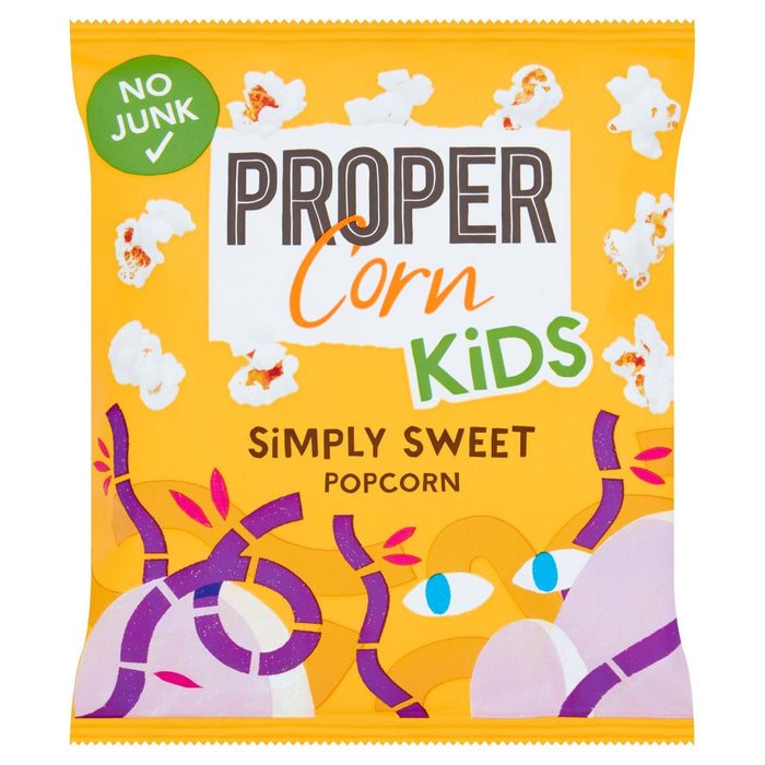 Propercorn pour les enfants tout simplement doux pop-corn 12g