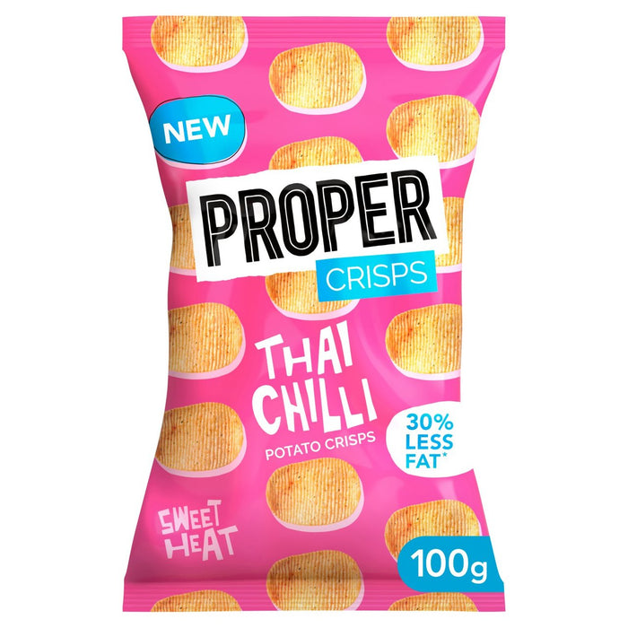 Crisp Crisps Thai Chilli partageant 100g