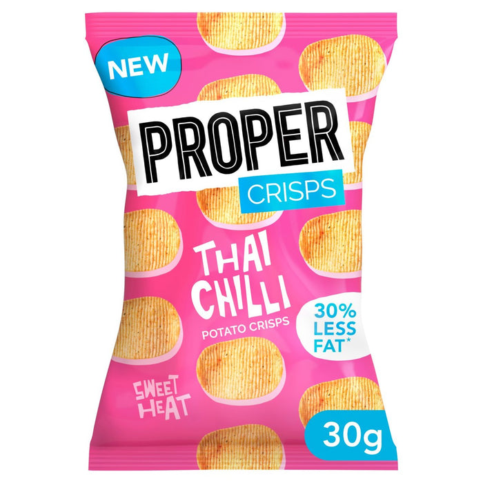 Proper Crisps Thai Chilli Single Bag 30g