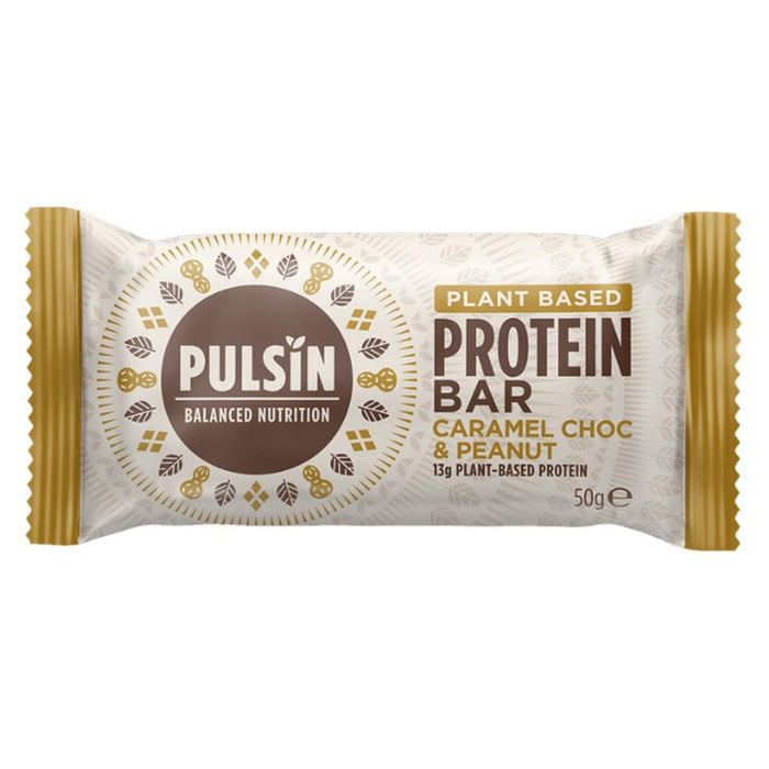 Pulsin Caramel Choc y Peanut Vegan Protein Bar 50G