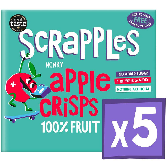 Schrottiere Kinder Apfel Chips Multi Box 5 x 12g