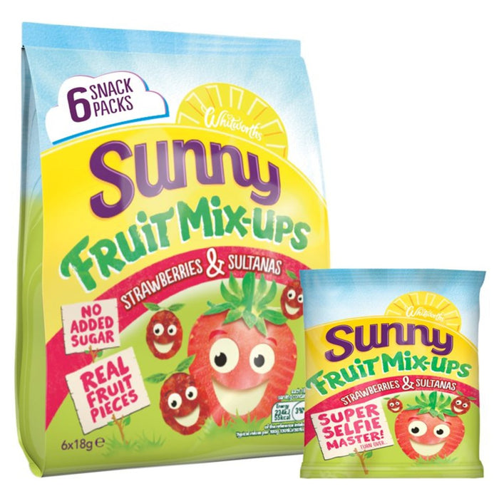 Sunny Strawberry & Sultana Kids Snack Pack 6 x 18g