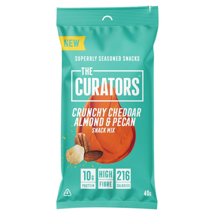 Los curadores Cheddar Almonds & Pecans Snack Mix 40G