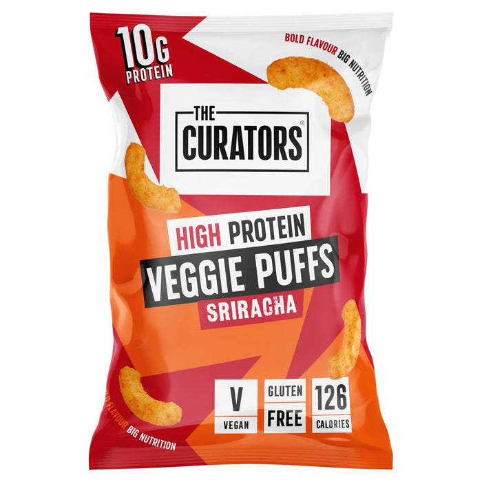 Los curadores High Protein Veggie Puffs Sriracha 30G