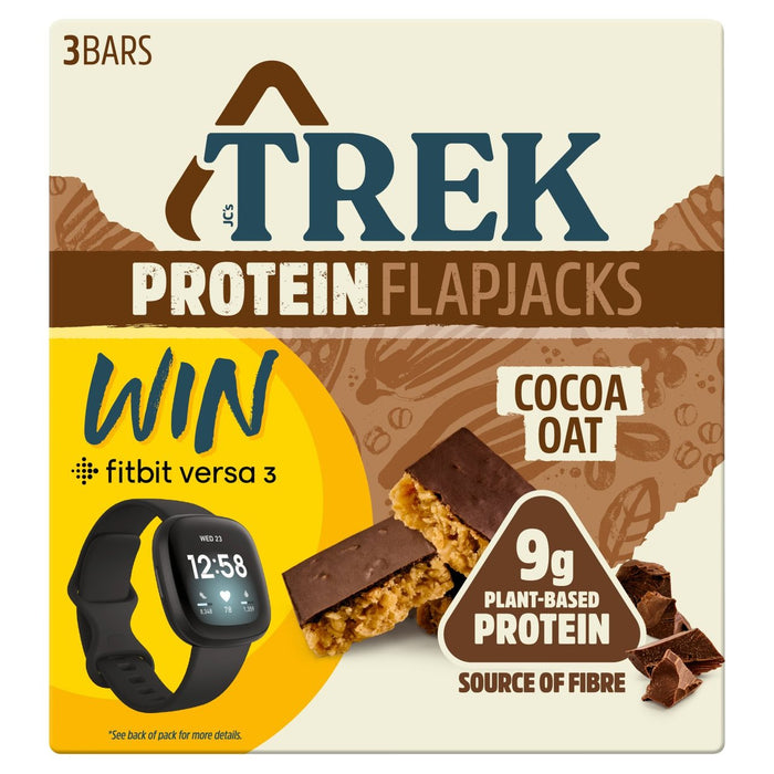 Trek Cocoa Oat Protein Flapjacks 3 x 50g