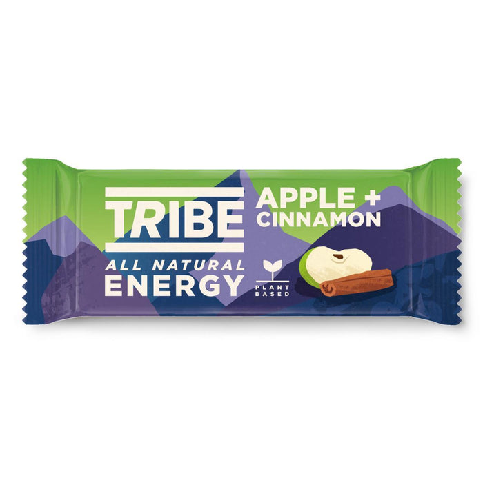 Tribe Apple + Cinnamon Natural Plant à base d'énergie Oat Bar 47g